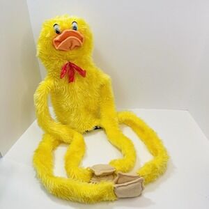 Vintage Interpur Furry Huggem's 36" Puppet Chicken Duck Yellow Hugging Plush